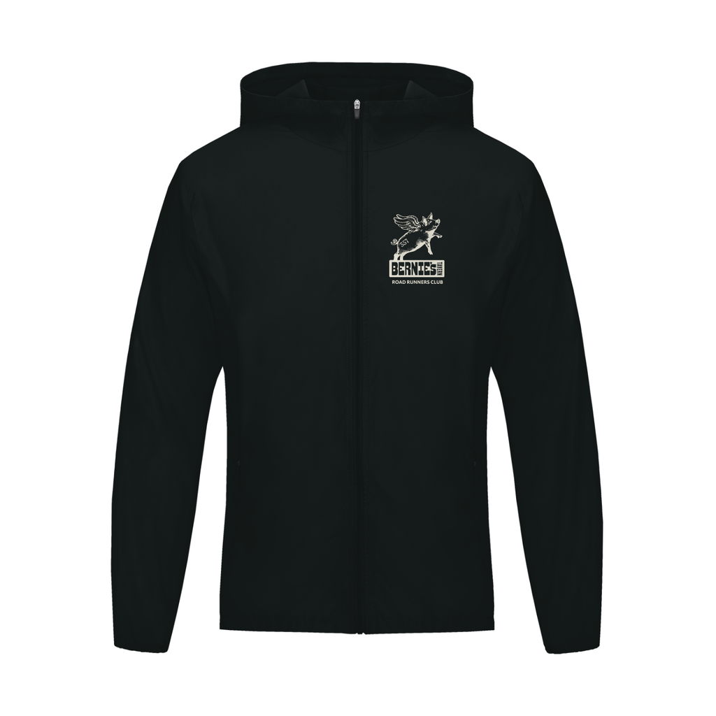 Black hoodie with a Bernie's x 557 logo on the chest against a white background