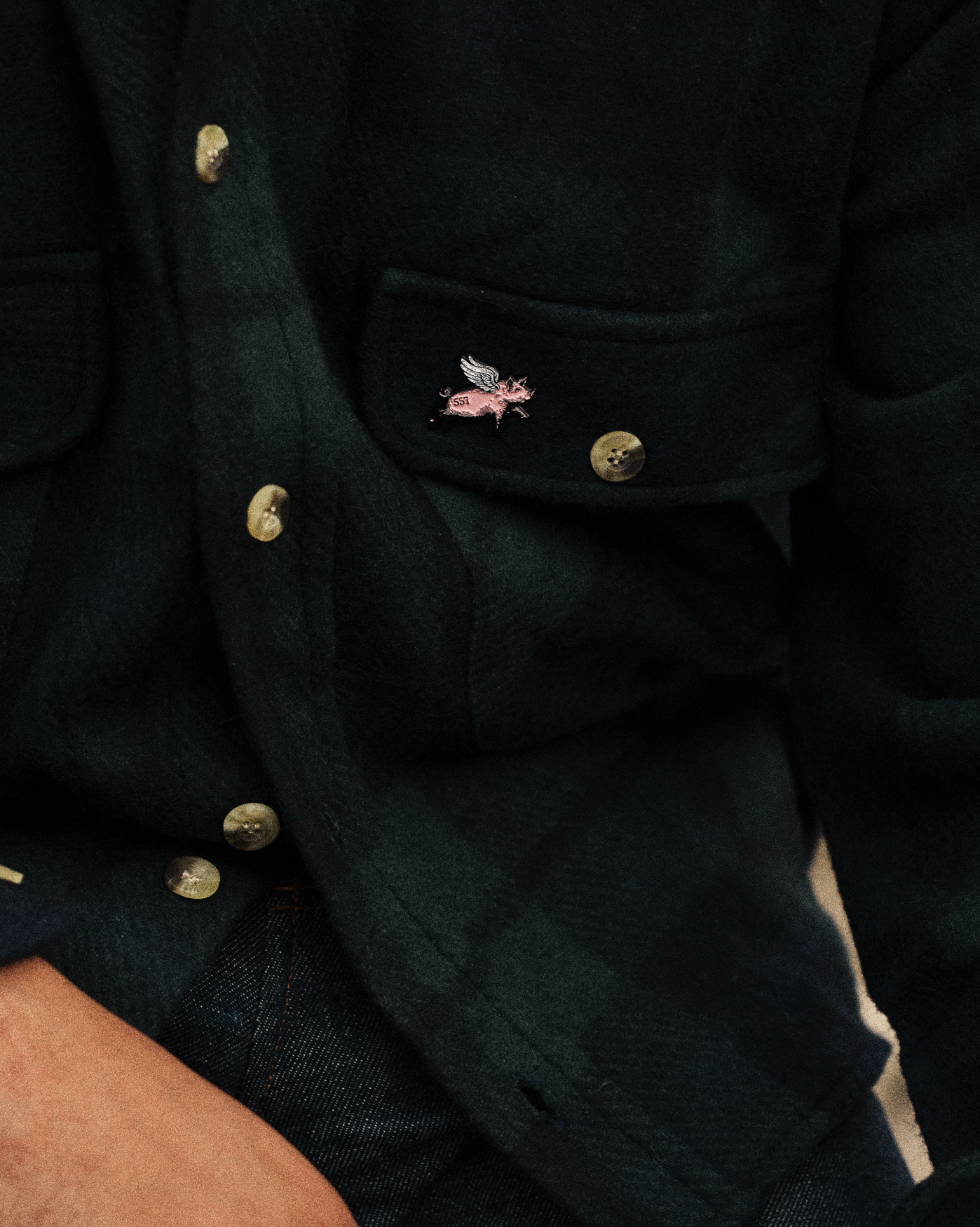 Watchman Tartan Felted Wool Shirt