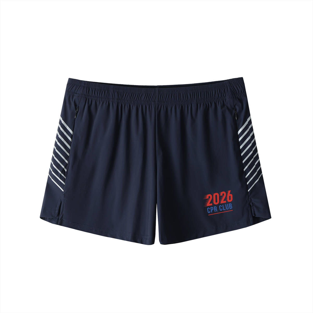 CPR Navy Side-Stripe Performance Shorts